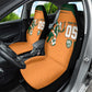 Custom Ivory Coast Football Car Seat Cover Elephant Geometric African Art Style