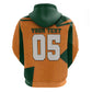 Custom Ivory Coast Football Hoodie Elephant Geometric African Art Style