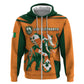 Custom Ivory Coast Football Hoodie Elephant Geometric African Art Style