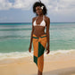 Custom Ivory Coast Football Sarong Elephant Geometric African Art Style
