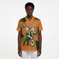 Custom Ivory Coast Football Scrub Top Elephant Geometric African Art Style