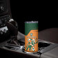 Custom Ivory Coast Football Skinny Tumbler Elephant Geometric African Art Style
