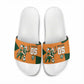 Custom Ivory Coast Football Slide Sandals Elephant Geometric African Art Style
