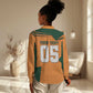 Custom Ivory Coast Football Women Casual Shirt Elephant Geometric African Art Style