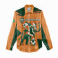 Custom Ivory Coast Football Women Casual Shirt Elephant Geometric African Art Style