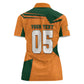 Custom Ivory Coast Football Women Polo Shirt Elephant Geometric African Art Style
