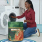 Senegal Football Laundry Basket Fiery Lion Halftone Mix Gradient Map Style