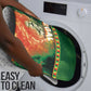 Senegal Football Bathroom Set Fiery Lion Halftone Mix Gradient Map Style