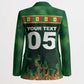Custom Senegal Football Blazer Fiery Lion Halftone Mix Gradient Map Style