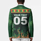 Custom Senegal Football Blazer Fiery Lion Halftone Mix Gradient Map Style