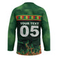 Custom Senegal Football Hockey Jersey Fiery Lion Halftone Mix Gradient Map Style