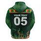 Custom Senegal Football Hoodie Fiery Lion Halftone Mix Gradient Map Style