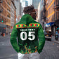 Custom Senegal Football Hoodie Fiery Lion Halftone Mix Gradient Map Style