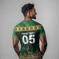 Custom Senegal Football T shirt Fiery Lion Halftone Mix Gradient Map Style