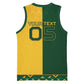Custom South Africa Football Basketball Jersey Diamond Protea Flower Symmetrical Style
