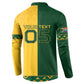 Custom South Africa Football Button Sweatshirt Diamond Protea Flower Symmetrical Style