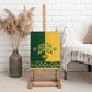 South Africa Football Canvas Wall Art Diamond Protea Flower Symmetrical Style