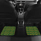 Custom South Africa Football Car Mats Diamond Protea Flower Symmetrical Style