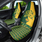 South Africa Football Car Seat Cover Diamond Protea Flower Symmetrical Style