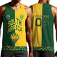 Custom South Africa Football Men Tank Top Diamond Protea Flower Symmetrical Style