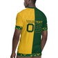Custom South Africa Football Rugby Jersey Diamond Protea Flower Symmetrical Style
