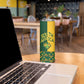 Custom South Africa Football Skinny Tumbler Diamond Protea Flower Symmetrical Style
