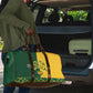 South Africa Football Travel Bag Diamond Protea Flower Symmetrical Style