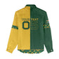 Custom South Africa Football Women Casual Shirt Diamond Protea Flower Symmetrical Style
