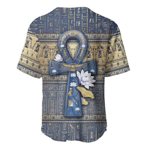 Ankh Egypt Baseball Jersey Egyptian Lotus Flowers