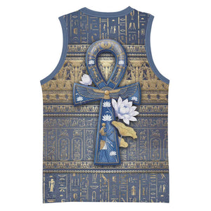 Ankh Egypt Basketball Jersey Egyptian Lotus Flowers