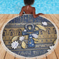 Ankh Egypt Beach Blanket Egyptian Lotus Flowers