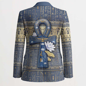 Ankh Egypt Blazer Egyptian Lotus Flowers