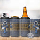 Ankh Egypt 4 in 1 Can Cooler Tumbler Egyptian Lotus Flowers