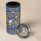 Ankh Egypt 4 in 1 Can Cooler Tumbler Egyptian Lotus Flowers