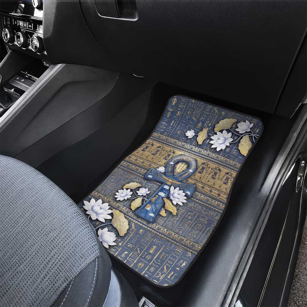 Ankh Egypt Car Mats Egyptian Lotus Flowers