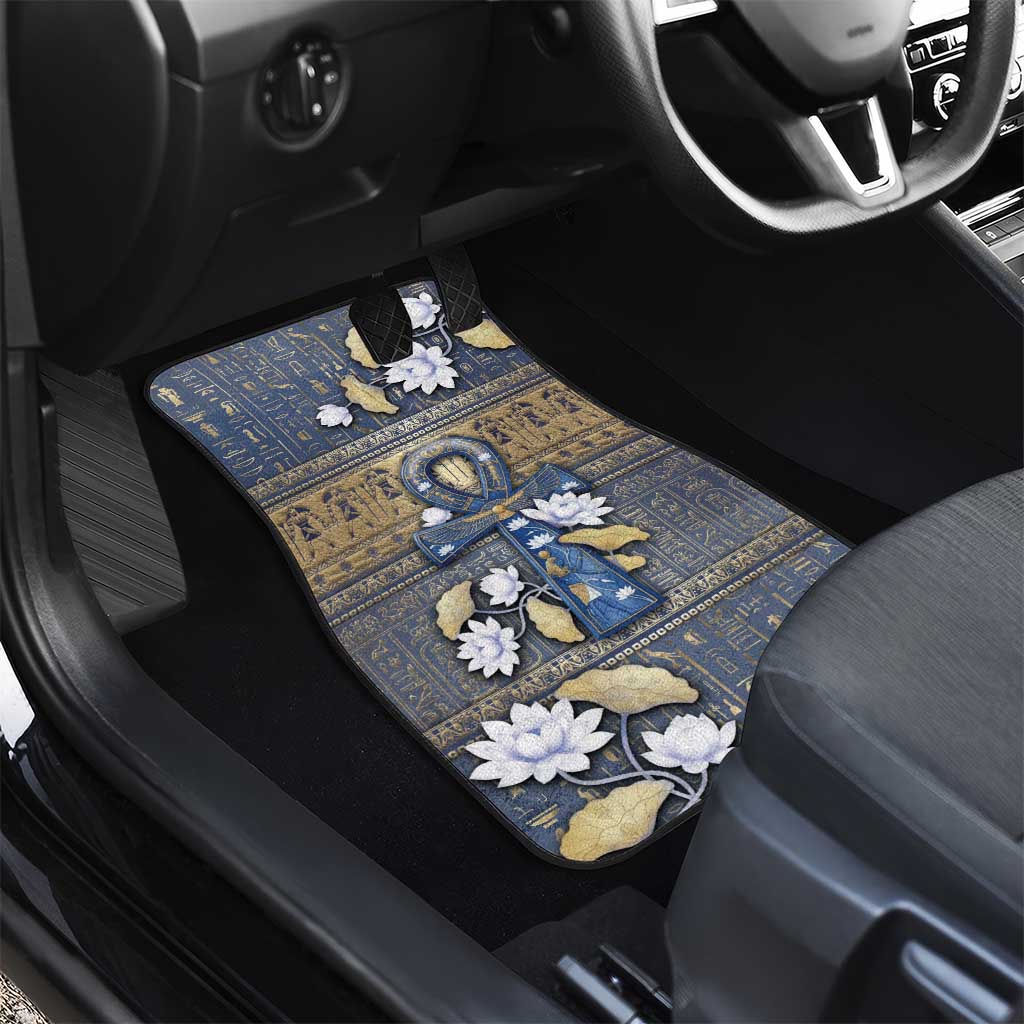 Ankh Egypt Car Mats Egyptian Lotus Flowers