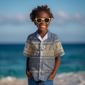 Ankh Egypt Kid Hawaiian Shirt Egyptian Lotus Flowers