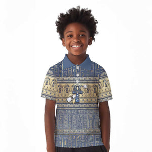Ankh Egypt Kid Polo Shirt Egyptian Lotus Flowers