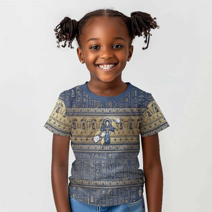 Ankh Egypt Kid T shirt Egyptian Lotus Flowers