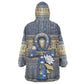 Ankh Egypt Kid Wearable Blanket Hoodie Egyptian Lotus Flowers