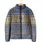 Ankh Egypt Padded Jacket Egyptian Lotus Flowers