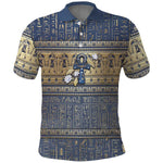 Ankh Egypt Polo Shirt Egyptian Lotus Flowers
