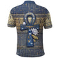Ankh Egypt Polo Shirt Egyptian Lotus Flowers