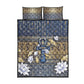 Ankh Egypt Quilt Bed Set Egyptian Lotus Flowers