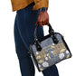 Ankh Egypt Shoulder Handbag Egyptian Lotus Flowers
