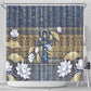 Ankh Egypt Shower Curtain Egyptian Lotus Flowers