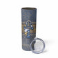 Ankh Egypt Skinny Tumbler Egyptian Lotus Flowers