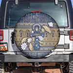 Ankh Egypt Spare Tire Cover Egyptian Lotus Flowers