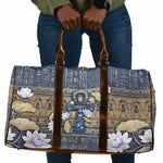 Ankh Egypt Travel Bag Egyptian Lotus Flowers