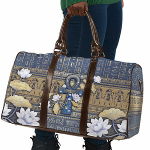 Ankh Egypt Travel Bag Egyptian Lotus Flowers